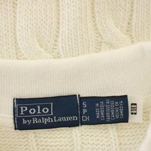 POLO RALPH LAUREN ポロシャツ ニットワンピース 半袖 ロング S 白 ホワイト /G
