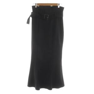 23AW ベルティッドマーメイドスカート ロング 1 黒 ブラック /RR