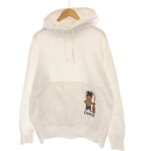 葉山ものがたり オールdeコノッキプリントの908裏毛フーディ パーカー プルオーバー 長袖 白 60970166