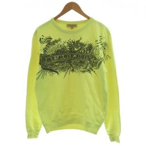 18SS DOODLE PRINT スウェット トレーナー S 黄緑 4068453 /AN65