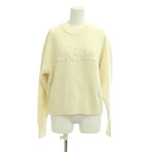 23AW cherie刺繍ニット セーター F 長袖 白 タグ付き /JP