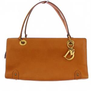 ハンドバッグ ロゴチャーム ブラウン 05-MA-0034