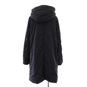 MACKINTOSH LONDON ダウンコート アウター ロング丈 フード ワンカラー 無地 38 紺 ネイビー /BB