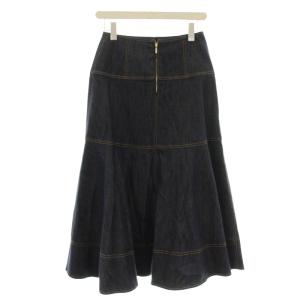 ANAYI 21SS デニム フレアスカート ロング スカート 36 インディゴ 102117-11-200-66-360