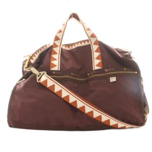 × 風間ゆみえ メラニー Melanie ボストンバッグ ショルダー 2WAY ボルドー /SS OS