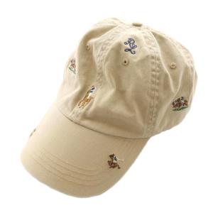 コットンキャップ 帽子 マルチ刺繍 59cm ベージュ /SS OS