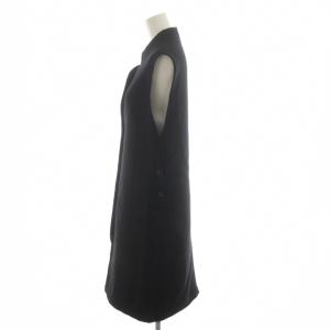 FOXEY BOUTIQUE ワンピース ノースリーブ カシミヤ ひざ丈 40 黒 ブラック /RR