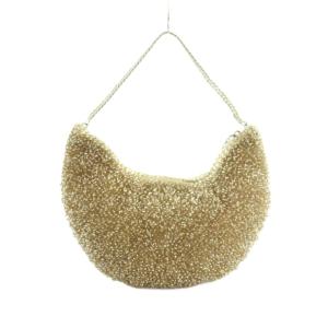 ANTEPRIMA ハンドバッグ 編み込み チェーンハンドル ベージュ /MI