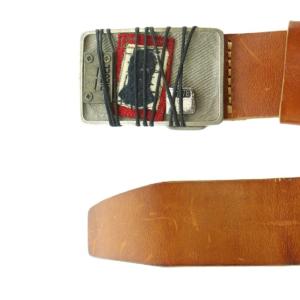 DIESEL ベルト 牛革 レザー バックル 90cm 茶 ブラウン /MI