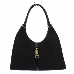 GGキャンバス ジャッキー ハンドバッグ ブラック 002-1066