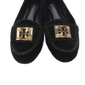 TORY BURCH モカシン スエード 8M 黒 ブラック /SR
