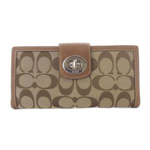 長財布 シグネチャー 茶色 ブラウン /SR