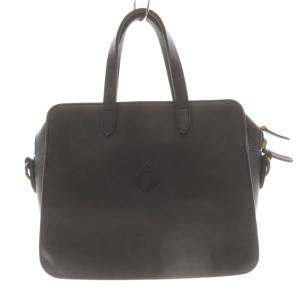GALE POCKET BOSTON ショルダーバッグ ハンドバッグ 2way レザー グレー /SR