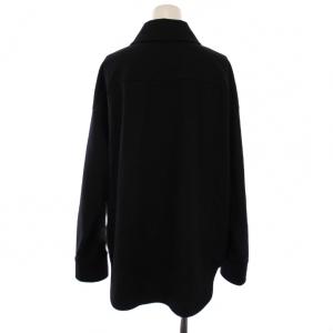 Theory 25AW WOODMERE 3 OS SHIRT JK シャツジャケット ウール S 黒 01-540820