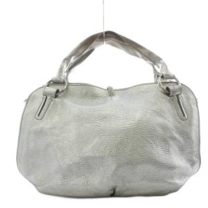 CELINE ビタースウィート ハンドバッグ レザー シルバー色 /AN10 OH