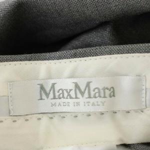 Max Mara シルク混 パンツ スラックス 42 グレー /G