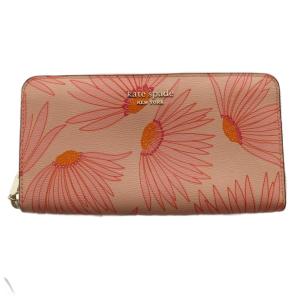 スペンサー フォーリング フラワー ジップ アラウンド コンチネンタル ウォレット 長財布 ピンク /SS