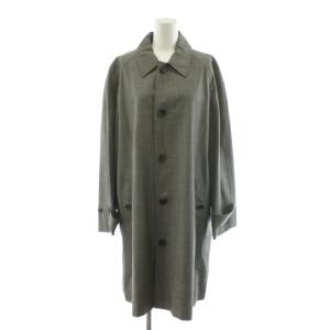 ステンカラーコート ロング丈 ウール アウター 11 グレー /AN35