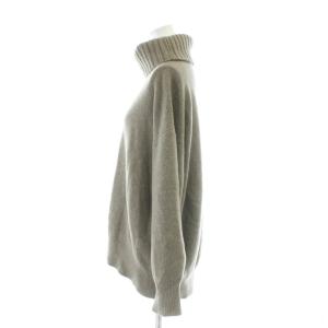 Spick&Span ニット セーター ウール ベージュ オフタートルネック 無地 長袖 /AP