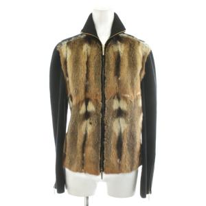 ニットジャケット S ブラック ブラウン