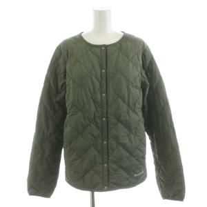 スペリオダウン ラウンドネックジャケット ダウンジャケット アウター XL カーキ 1101667 /AN60