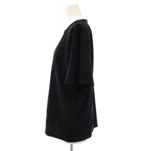 GIVENCHY Tシャツ カットソー 半袖 クルーネック ストレッチ ロゴ S 黒 ブラック /BB
