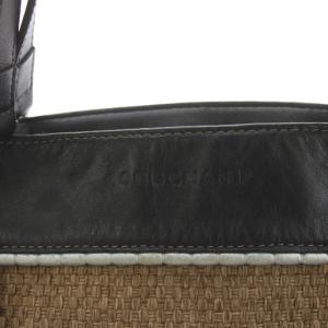 Longchamp トートバッグ ハンドバッグ レザー切替 茶 ブラウン 黒 ブラック /AN2