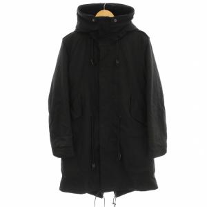 モッズコート 裏ボアライナー付 ミリタリー コート 1 黒 ブラック A022-247 /G