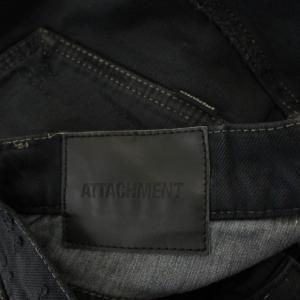 ATTACHMENT ジーンズ 2 S 黒 ブラック 長ズボン ボタンフライ /JP