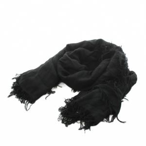 ストール フリンジ 黒 ブラック /AN24