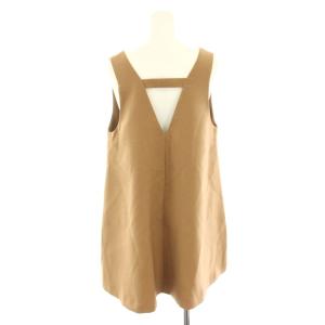 LOUNIE セットアップ 上下 カットソー ブラウス Vネック ノースリーブ イージーパンツ スラックス ジップフライ