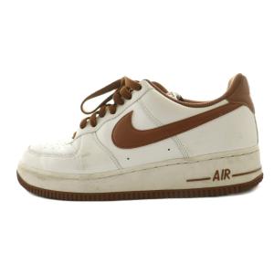 AIR FORCE 1 07 スニーカー US9.5 ホワイト ブラウン