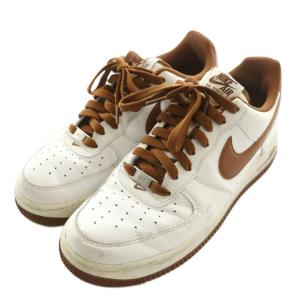 NIKE AIR FORCE 1 07 スニーカー US9.5 ホワイト ブラウン