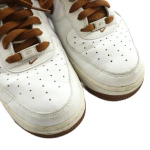 NIKE AIR FORCE 1 07 スニーカー US9.5 ホワイト ブラウン