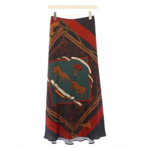 MEDI TWIN CHEETAH FAKE SCARF SKIRT メディツインチーターフェイクスカーフスカート
