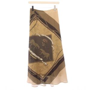 MEDI TWIN CHEETAH FAKE SCARF SKIRT メディツインチーターフェイクスカーフスカート