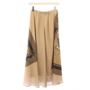 Ameri VINTAGE MEDI TWIN CHEETAH FAKE SCARF SKIRT メディツインチーターフェイクスカーフスカート