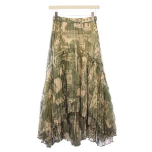 TOWN RANDOM PLEATS SKIRT タウンランダムプリーツスカート フレア ミモレ ロング