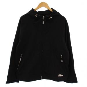 25AW ワッシャーナイロン utility パーカー ジャケット ジップアップ ナイロン S 黒 25011312517030