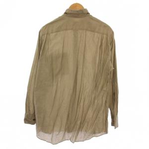 INSCRIRE シャツ 長袖 シルク 38 ベージュ I23SS-SH69A /BM