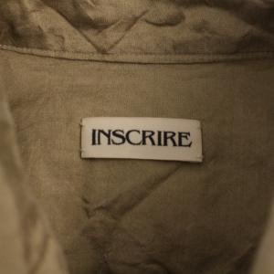 INSCRIRE シャツ 長袖 シルク 38 ベージュ I23SS-SH69A /BM