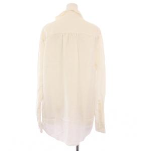 MUSE de Deuxieme Classe 23SS シルク ウォッシュ シャツ ブラウス 長袖 白 23050500402110 /KH