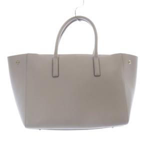ANYA HINDMARCH スマイリー ハンドバッグ トートバッグ レザー グレー /SR
