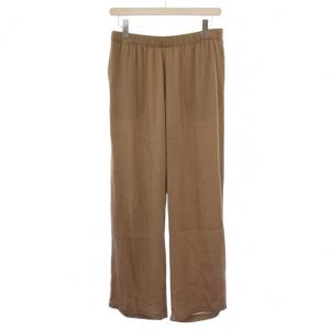 23SS シルクサテンイージー パンツ 36 ベージュ 23030500415110 /BM