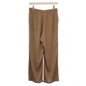 MUSE de Deuxieme Classe 23SS シルクサテンイージー パンツ 36 ベージュ 23030500415110 /BM