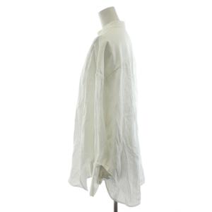 yori シロコン shirocon ダブルカフス タキシードリボンブラウス シャツ 長袖 38 白 ホワイト SC21-23014AW