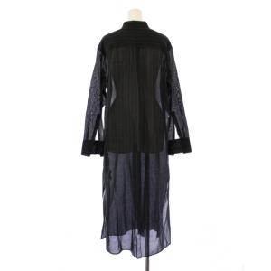 AP STUDIO 23SS SHIRT ONE PIECE シャツワンピース マキシ ロング 長袖 シアー シースルー バンドカラー