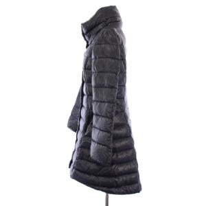 HERNO ダウンコート スタンドカラー アウター ミドル丈 ワンカラー ナイロン 42 紺 ネイビー /BB