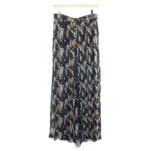 アイクリスタルペイジ ICRYSTAL PAIGE ワイドパンツ フレアパンツ ジップフライ 総柄 タグ付き