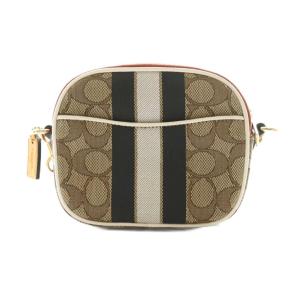 COACH シグネチャー ミニデンプシー ショルダーバッグ ミニ ベージュ オレンジ D2048 /SS OS
